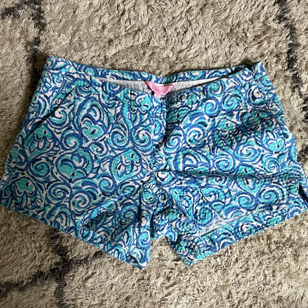 Lilly Pulitzer blue printed shorts